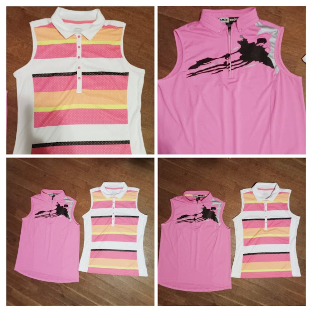 2  Sleeveless TANK Tops Golf Pickelball Tennis Athletic womans size small